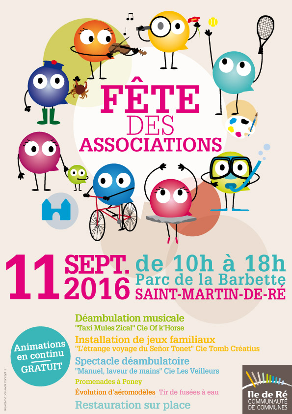 Fête des associations 2016 - communauté de communes Ile de Ré