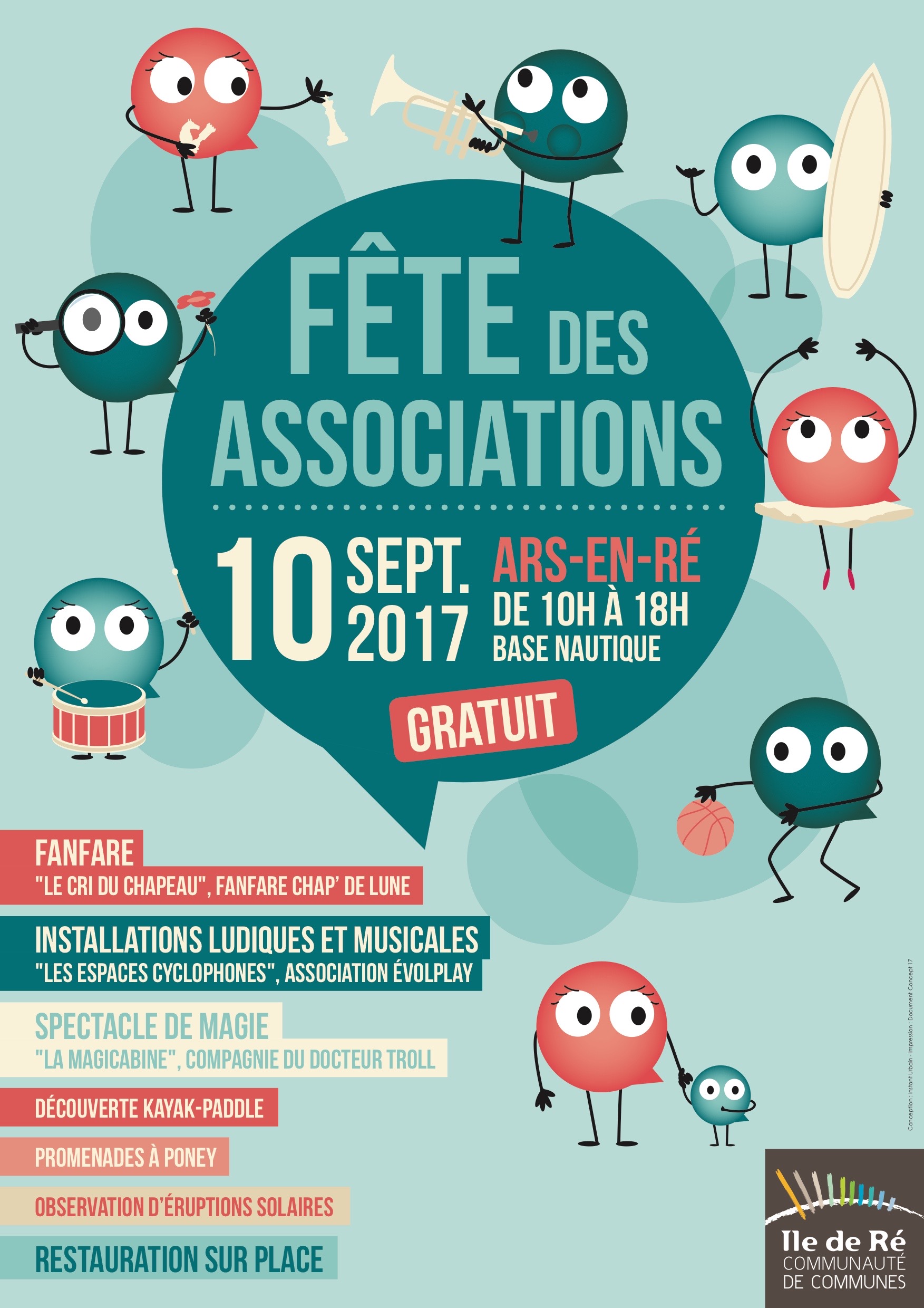 Fête des Associations de l'Île de Ré 2017 - visuel