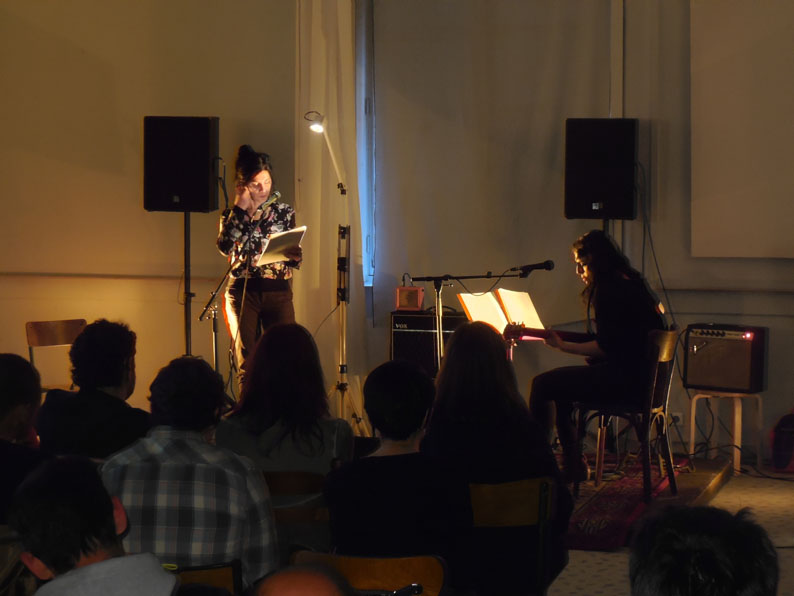 Spéléographies 2016 : lecture musicale par Brigitte Giraud & Laetitia Shériff.